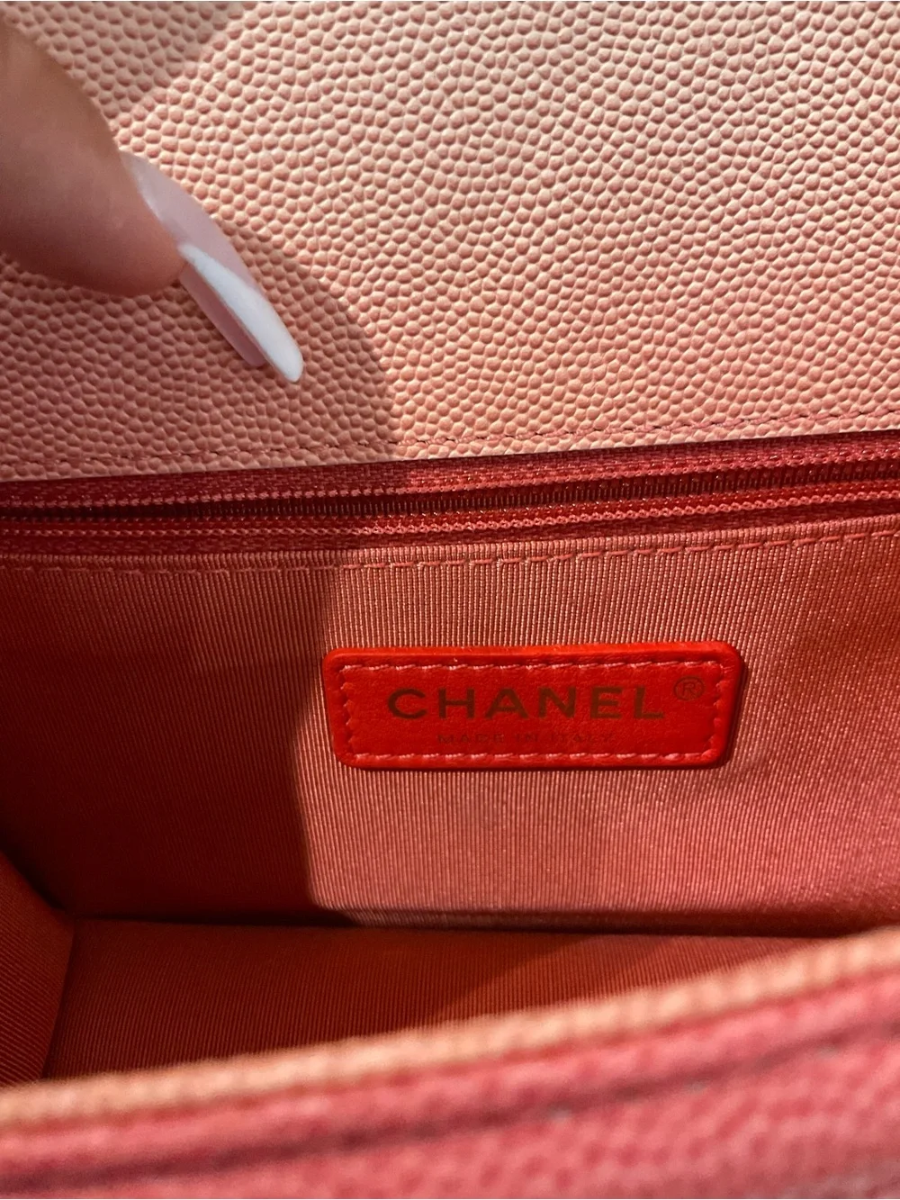 CHANEL caviar sunset